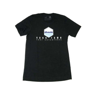 Kona Town Surf Logo Tee - Mens VINTAGE Black